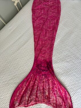 Kids Pink Mermaid Tail Costume Cover - Stylish Swim Accessory
